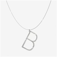Necklace Rebecca Woman My World Alphabet in Silver Zirconia SWAKAB02 - SWAKAB02